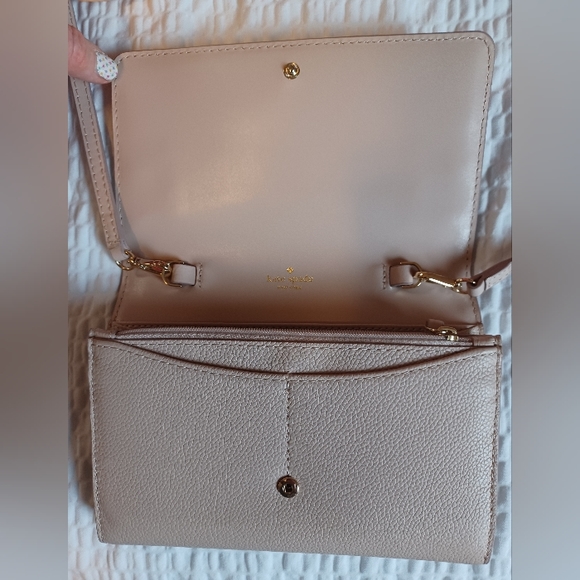 Kate Spade Pearl Blush Clutch Crossbody Bag - Picture 4 of 16